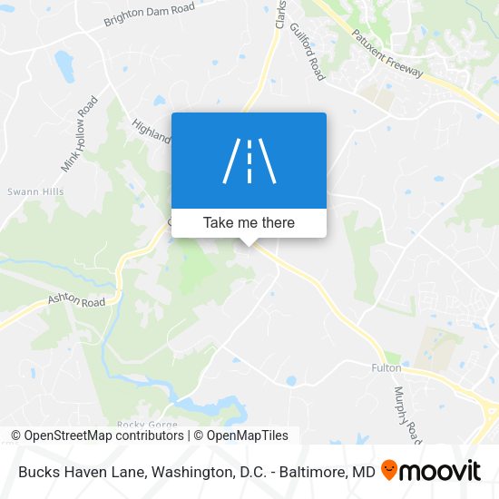 Mapa de Bucks Haven Lane