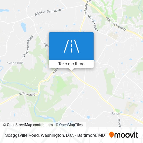 Scaggsville Road map