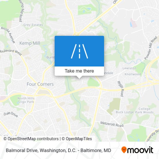 Mapa de Balmoral Drive