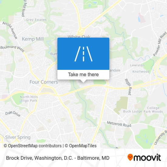 Brock Drive map