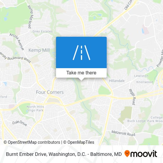 Burnt Ember Drive map