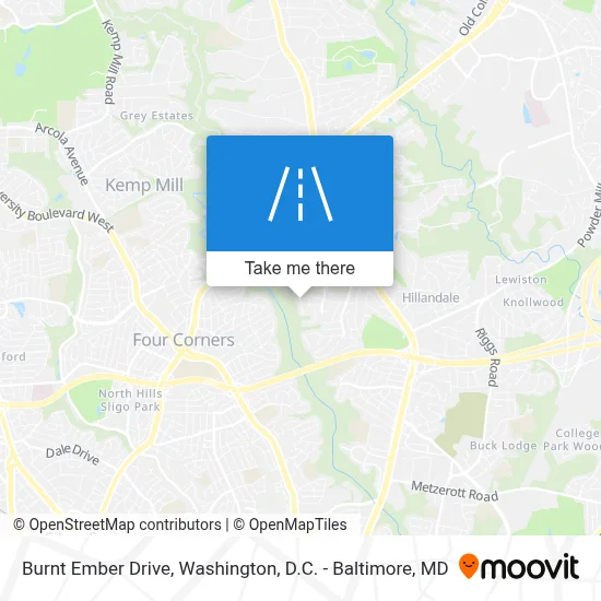 Burnt Ember Drive map