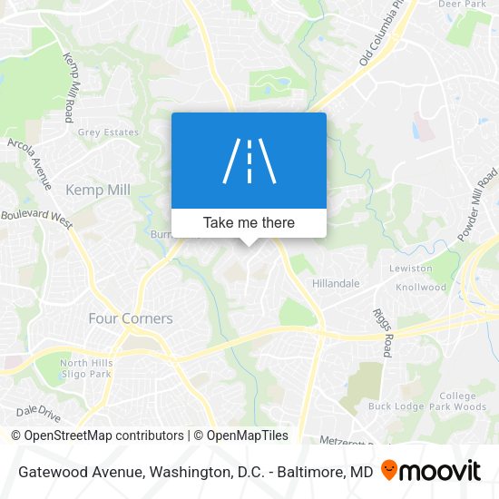 Gatewood Avenue map