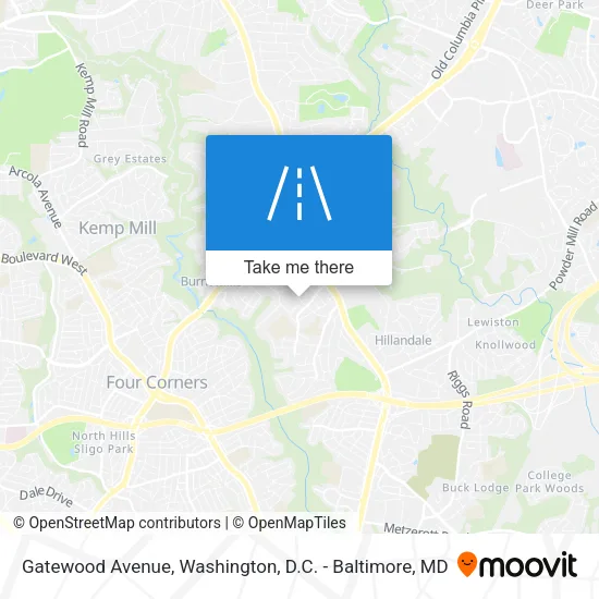 Gatewood Avenue map