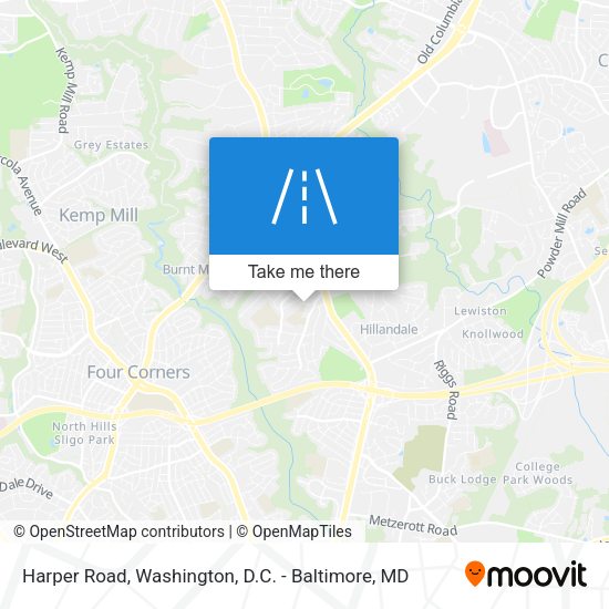 Harper Road map