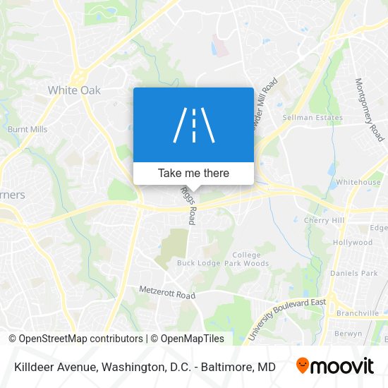 Killdeer Avenue map