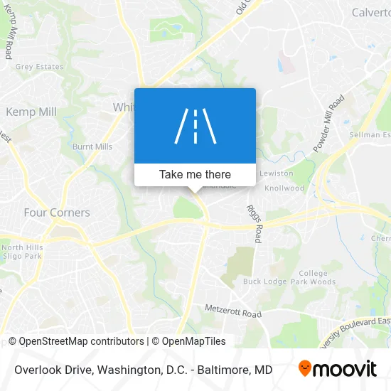 Overlook Drive map
