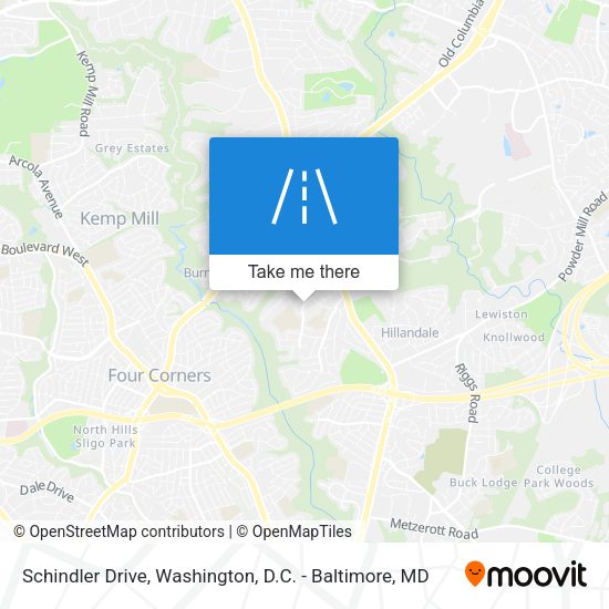 Schindler Drive map