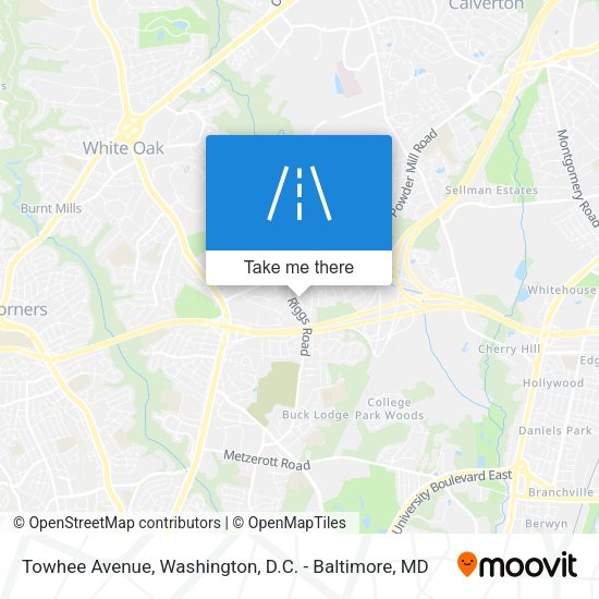 Towhee Avenue map