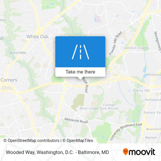 Wooded Way map