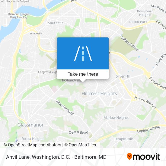 Anvil Lane map