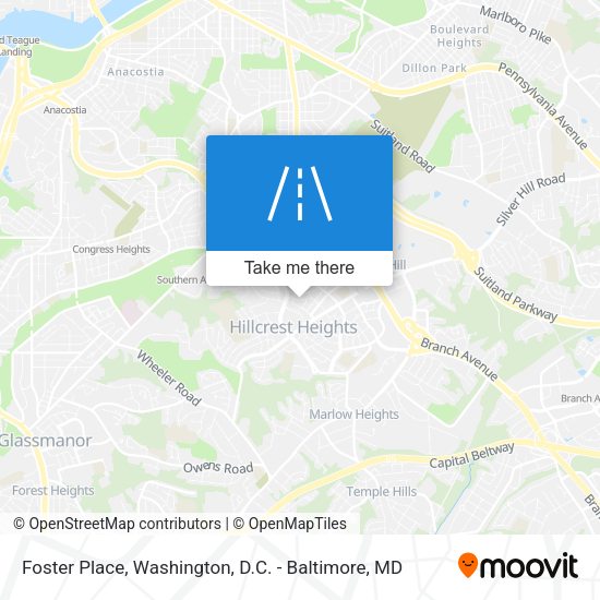 Foster Place map