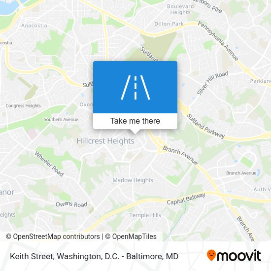 Keith Street map