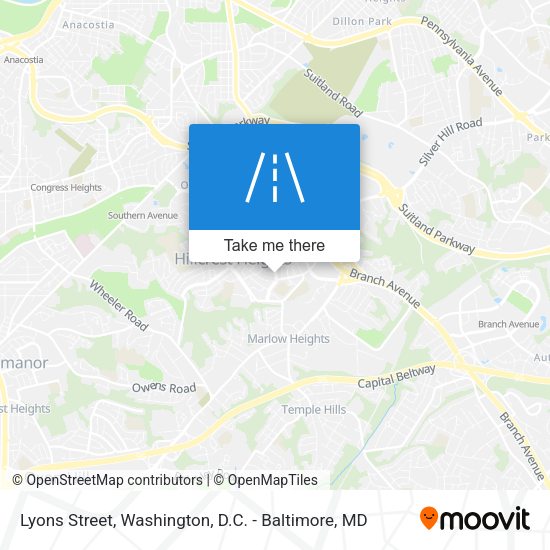 Lyons Street map