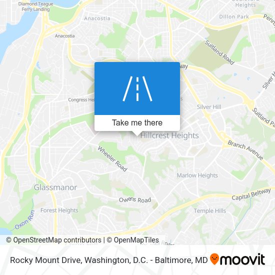 Rocky Mount Drive map