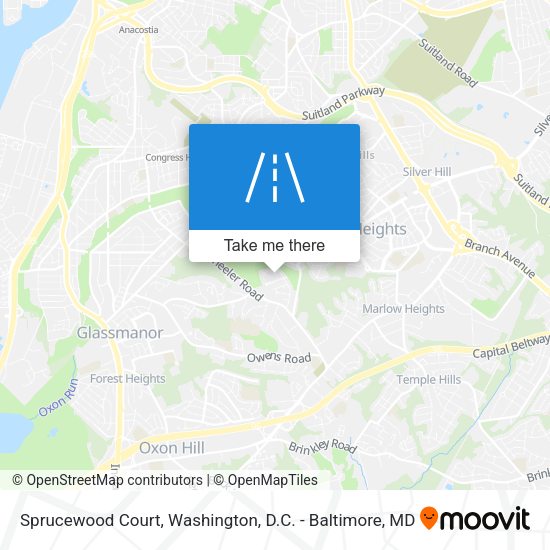 Mapa de Sprucewood Court
