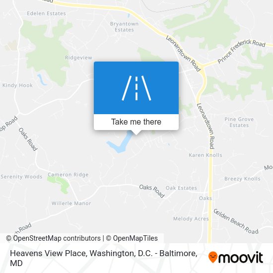Heavens View Place map
