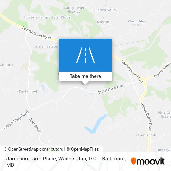 Jameson Farm Place map