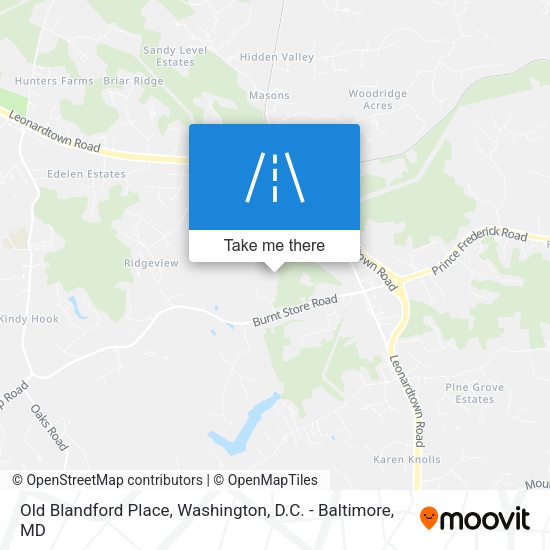 Mapa de Old Blandford Place
