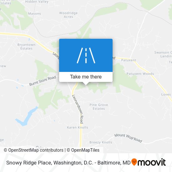 Snowy Ridge Place map