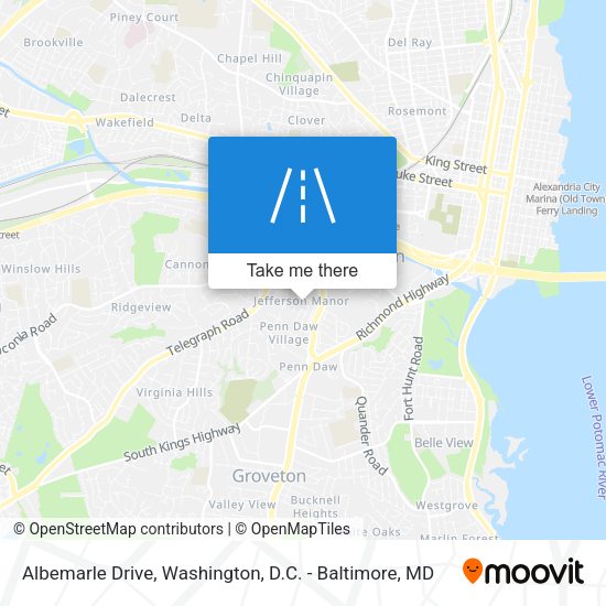 Albemarle Drive map