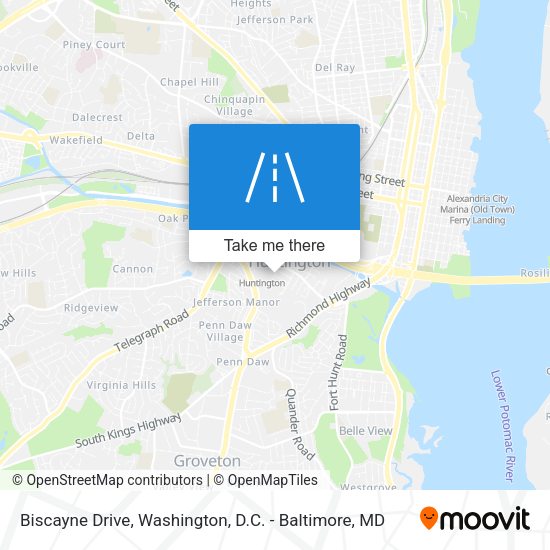 Mapa de Biscayne Drive