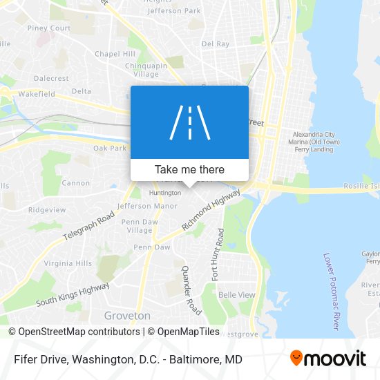 Fifer Drive map