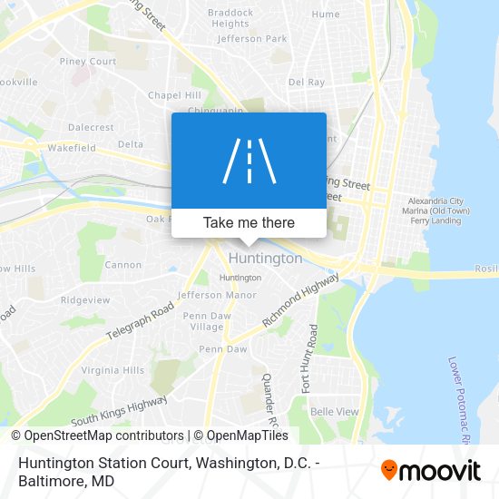 Huntington Station Court map