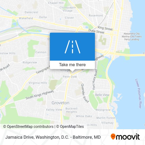 Mapa de Jamaica Drive