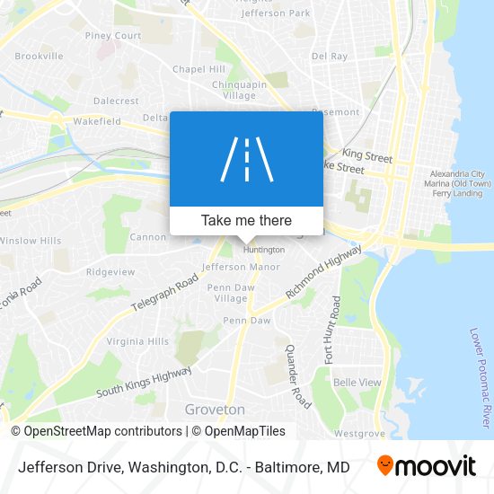 Mapa de Jefferson Drive