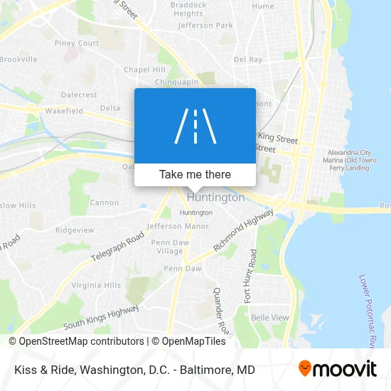 Kiss & Ride map
