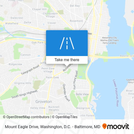 Mount Eagle Drive map