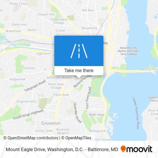 Mount Eagle Drive map