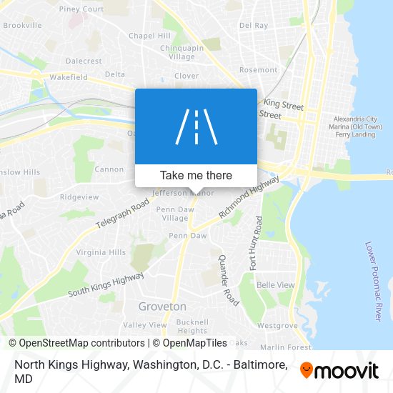 North Kings Highway map