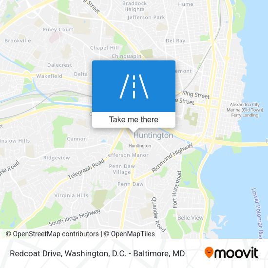 Redcoat Drive map