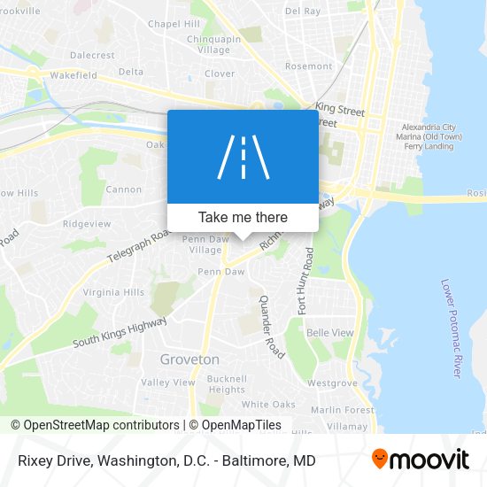 Rixey Drive map