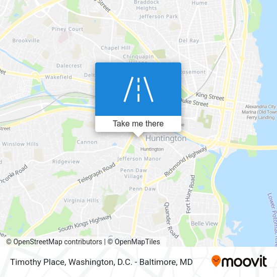Mapa de Timothy Place