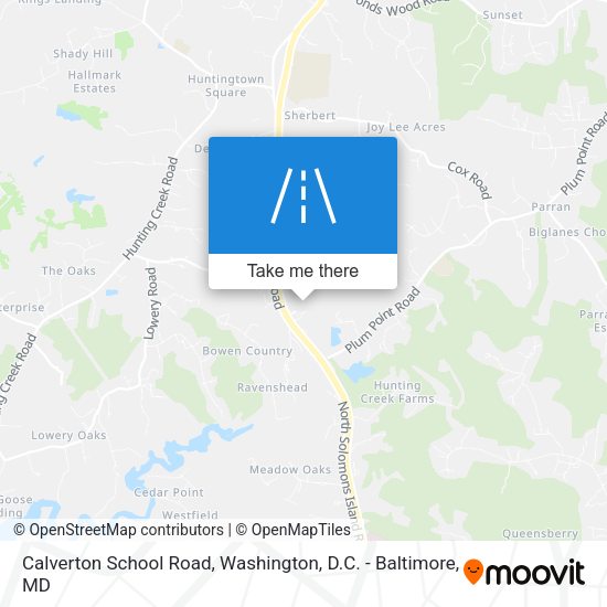 Calverton School Road map