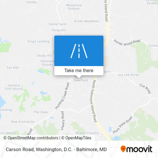 Carson Road map