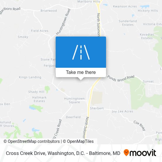 Mapa de Cross Creek Drive