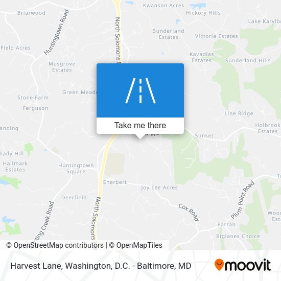 Mapa de Harvest Lane