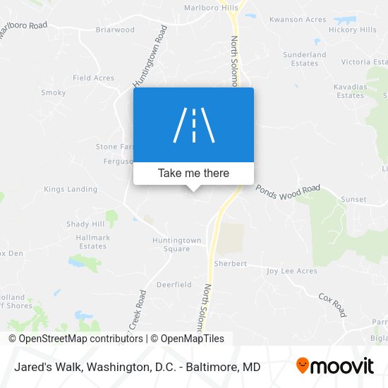 Jared's Walk map