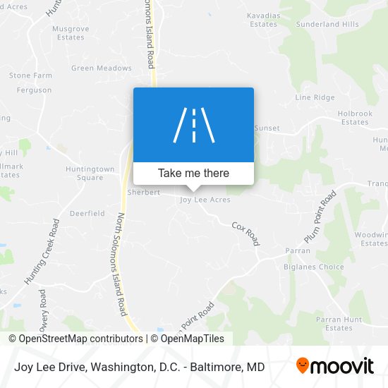 Joy Lee Drive map