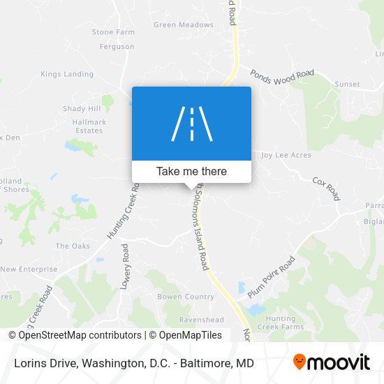 Lorins Drive map