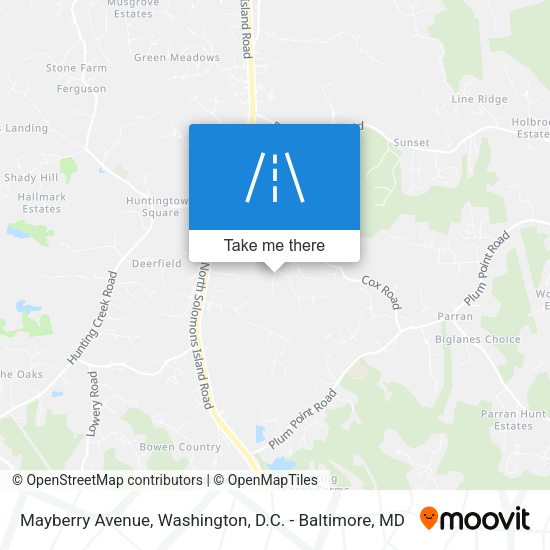 Mayberry Avenue map