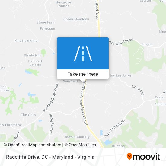 Radcliffe Drive map