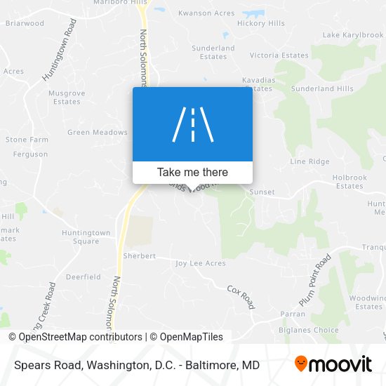 Spears Road map