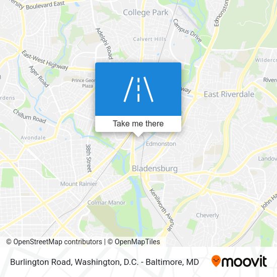 Burlington Road map