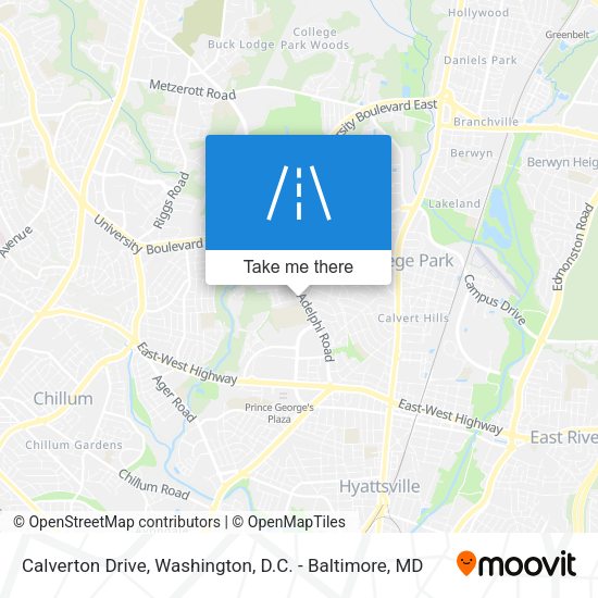 Calverton Drive map