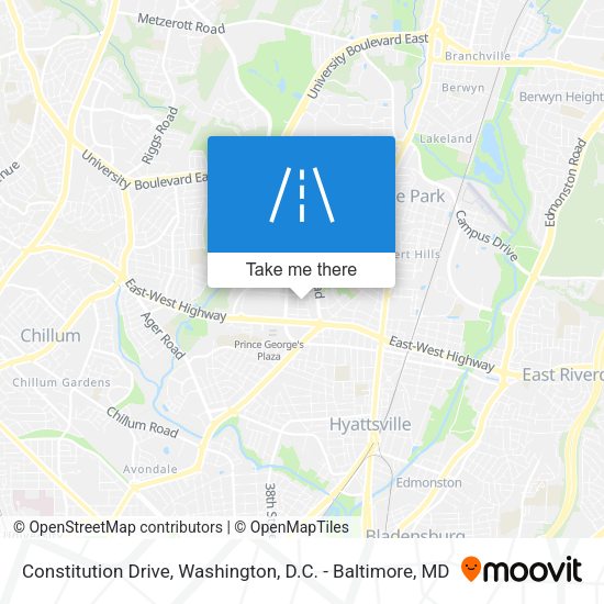 Constitution Drive map